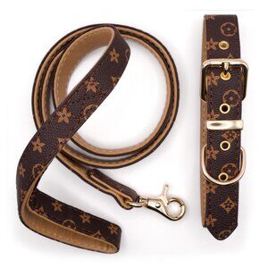 Luxury Dog Collar Set - The Classy Canine Collection - Espresso Elegance